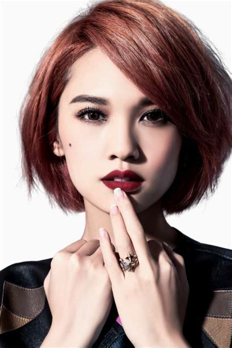 Interesting facts about asian hair. Sultry Layers with a Side Fringe and Root Volume | Asian ...