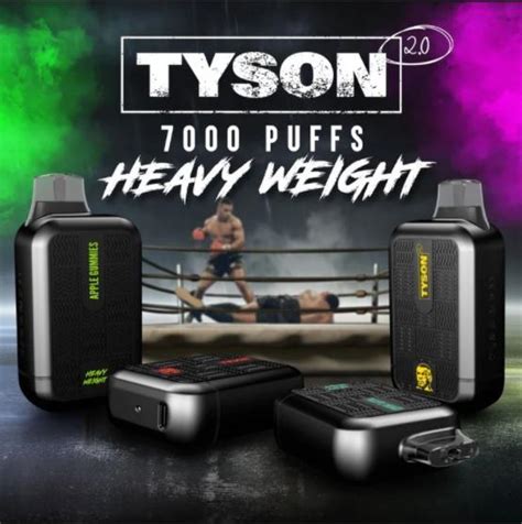 Tyson 20 Heavy Weight 7000 Puffs Disposable Vape Device Mike Tyson X