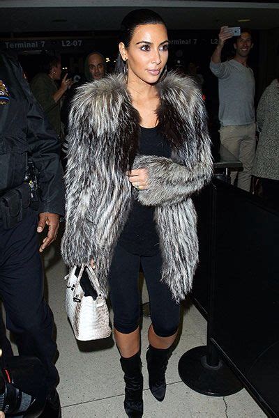 Kim Kardashian In Fur Kim Kardashian Fashion Kim Kardashian Style