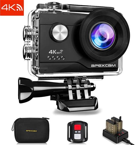 Apexcam 4k 16mp Wifi Action Camera Underwater Waterproof Camera Sports