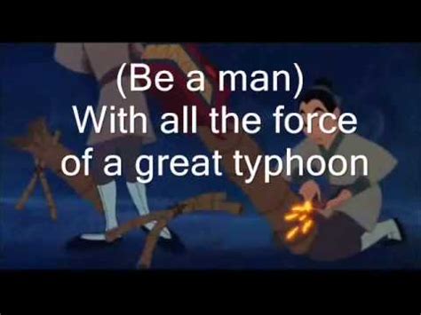 California residents can opt out of sales of personal data. Mulan - I'll make a man out of you - lyrics - YouTube