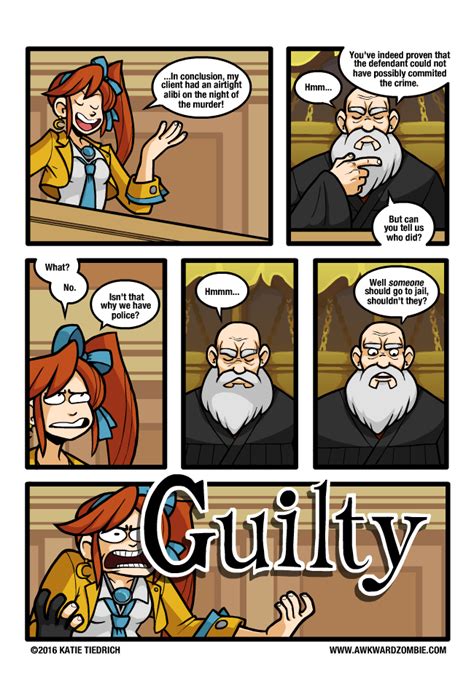 Awkward Zombie Guilty Until Proven Guilty