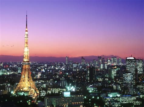 Tokyo Tower Hd Desktop Wallpaper Widescreen High Definition