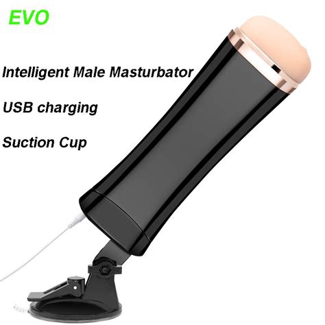 Evo Intelligent Male Penis Masturbator Electric Usb Rechargeable Suction Cup Artificial Vagina