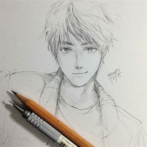 Art By Shinji Anime Drawings Sketches Drawings Guy Drawing