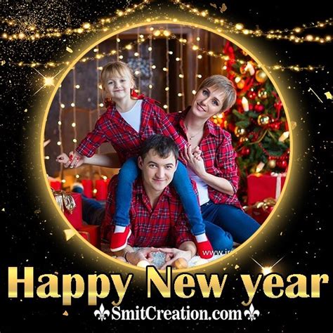 Happy New Year Lighting Photo Frame Photoframe