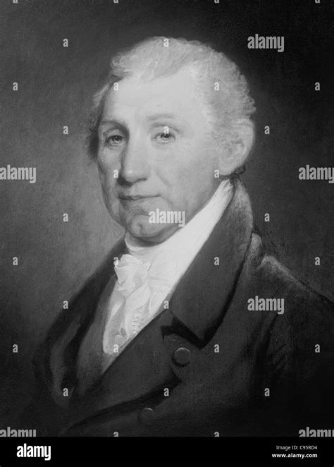 Vintage Portrait Of James Monroe 1758 1831 The Fifth Us President