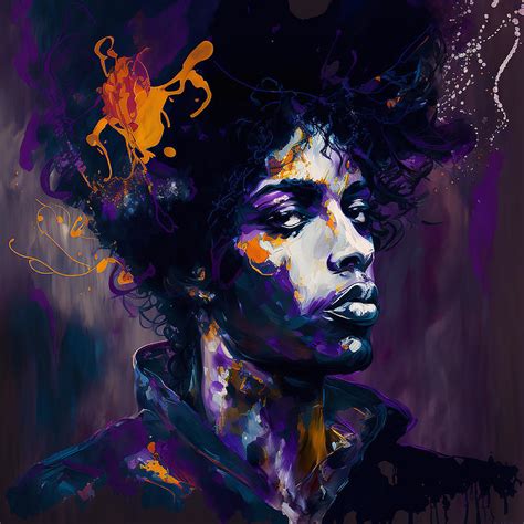 Prince Pop Art Canvas Painting From Leonardo Art Studio Digital Art By