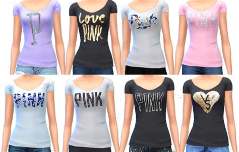 Mod The Sims Victorias Secret Pink Sequin Shirt Collection