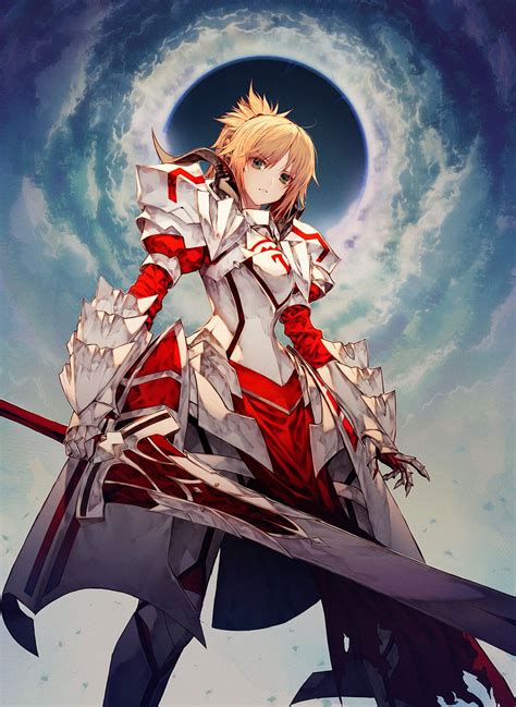 Mordred Saber Of Red Fatestay Night Guerrera Anime Personajes