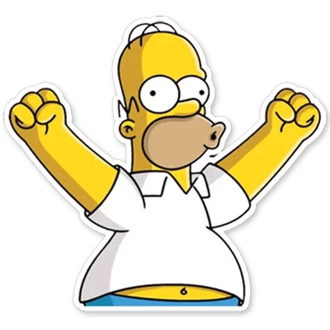 “homer Simpson” Stickers Set Add It To Your Telegram With One Click