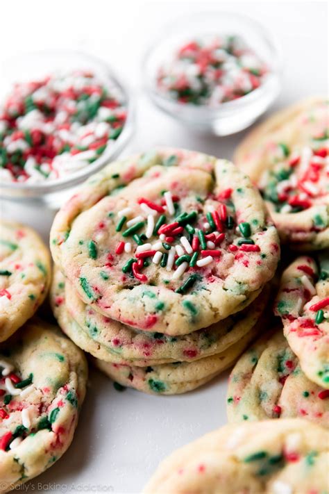 Drop Style Christmas Sugar Cookies | Sally's Baking Addiction
