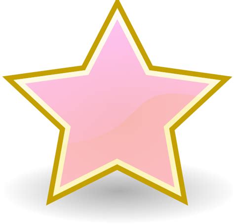 Baby Pink Star Clip Art At Vector Clip Art Online Royalty