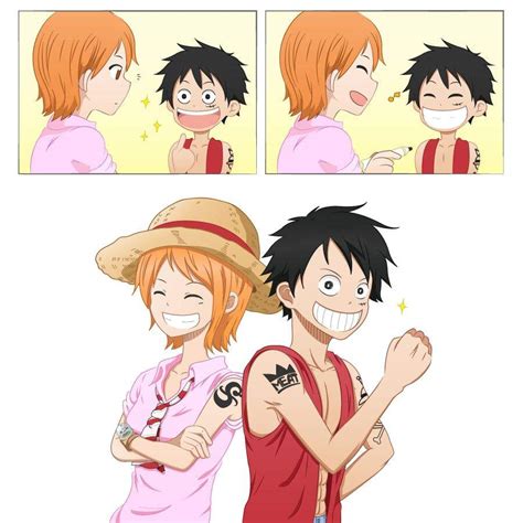 Anime One Piece Luffy X Nami