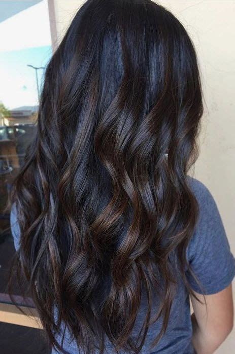Dark Brunette With Subtle Low Light Bayalage Fall Hair Hair Styles