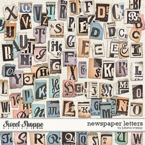 Newspaper Letters Alpha By Juliana Kneipp Newspaper Letters Texture