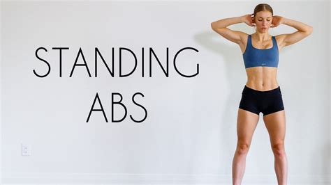 10 Min Standing Abs Workout Intense Youtube