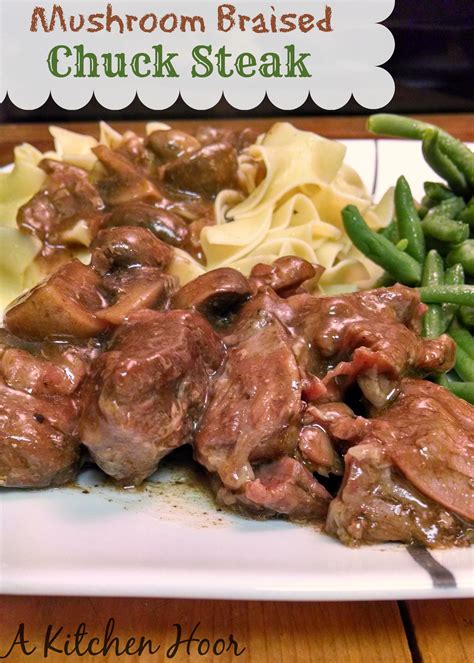 Once you try this beef chuck eye steak recipe, you'll see that it's way more tender than a regular chuck steak! Mushroom Braised Chuck Steak | Recipe | Beef steak recipes ...