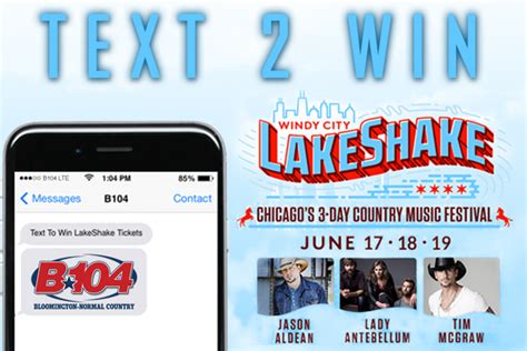 Win Tickets To The Windy City Lakeshake Festival With The B104 Text Club B104 Wbwn Fm