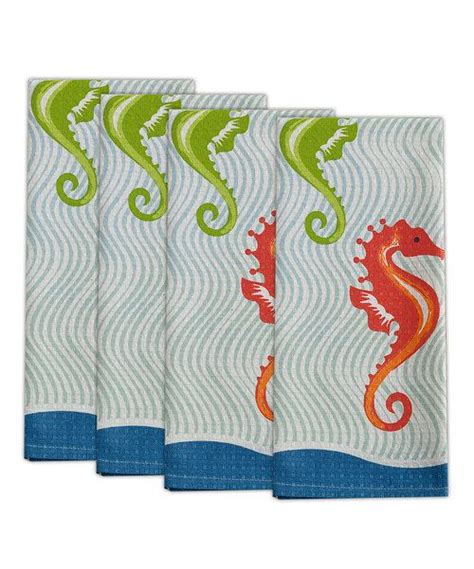 Love This Sea Horse Dish Towel Set Of Four By Design Imports On