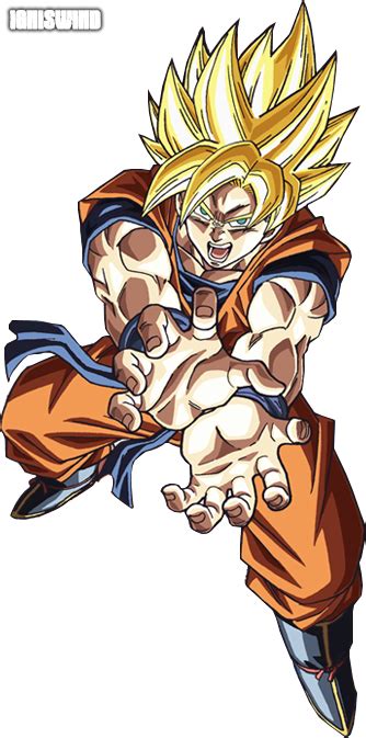 Goku Super Saiyan Kamehameha Render By Igniswind Dragon Ball Z