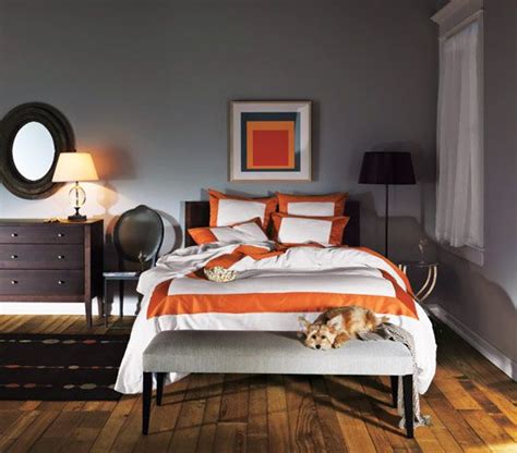 grey orange bedroom ideas  pinterest orange grey