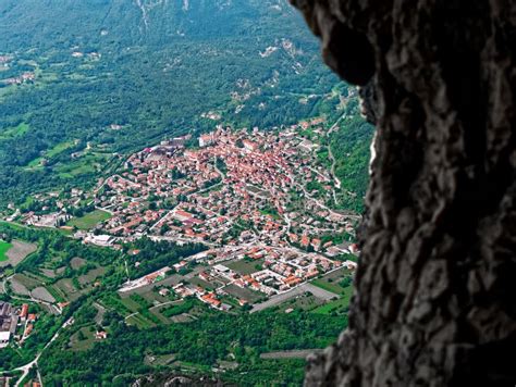 Aerial View Italian Veneto Altopiano Asiago Village Stock Photo Image
