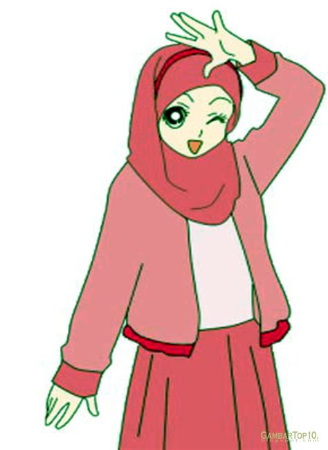 gambar kartun muslimah gambar top