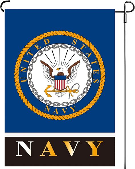 Buy Us Navy Military Garden Flags 12x18 Double Sided United States Usn
