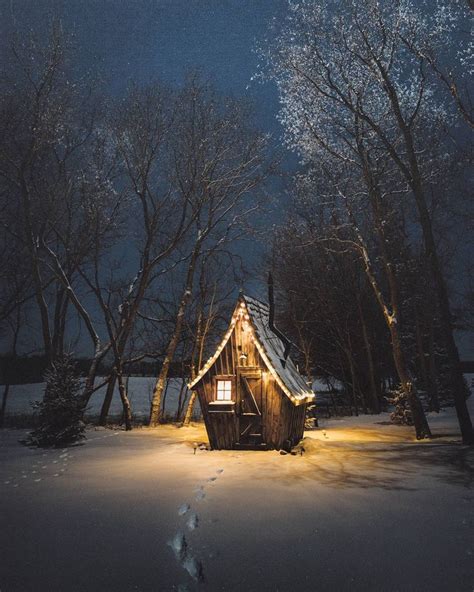 Snow Covered Cabin Ifttt2l6ydaw Beautiful Places Cozy Cabin