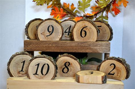 Numbers Rustic Wedding Table Numbers Wedding Table Number Rustic