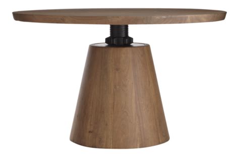 70 cm (27 1/2″) rectangular: Revolve 48" Round Adjustable Height Dining Table + Reviews ...