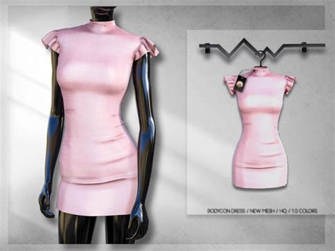 Bodycon Dress Bd311 By Busra Tr At Tsr Sims 4 Updates