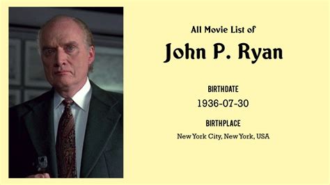 John P Ryan Movies List John P Ryan Filmography Of John P Ryan