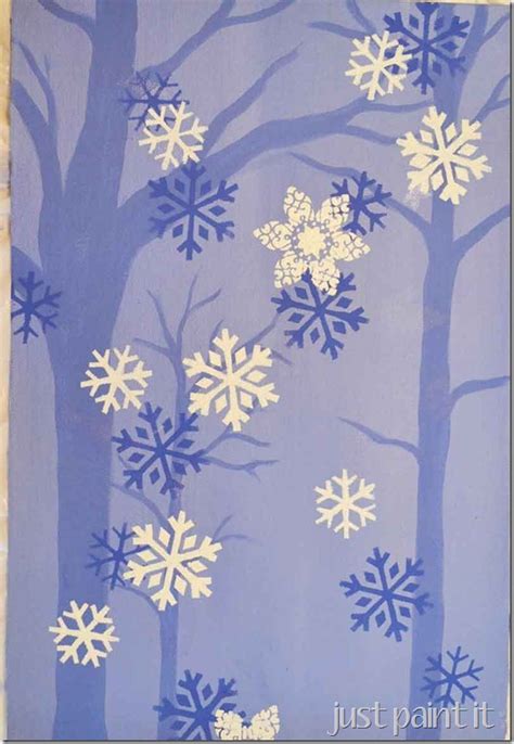 Just Paint It: Easy Snowflake Painting