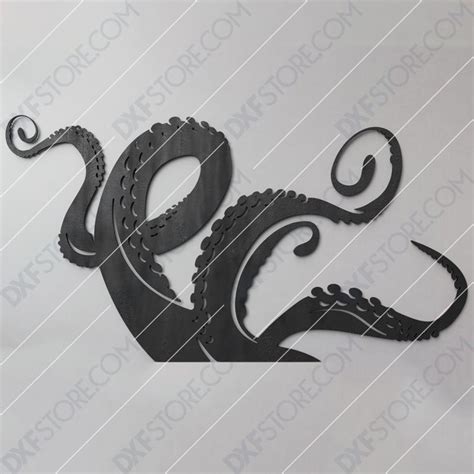Octopus Legs Plasma Art Dxf File Cut Ready For Cnc Laser And Plasma
