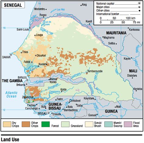 Senegal River Map Of Africa