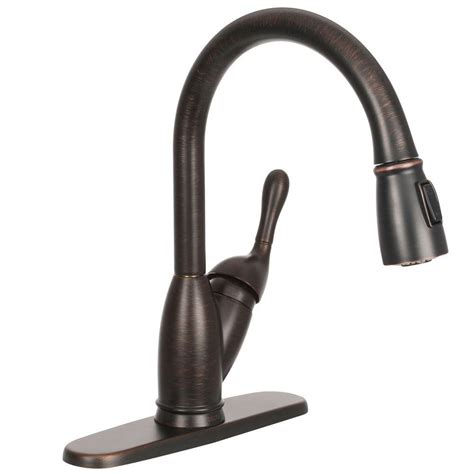 The ring can be moved up and down freely. Delta Izak Single-Handle Pull-Down Sprayer Kitchen Faucet ...