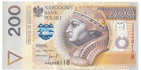 Year 200 (cc) was a leap year starting on tuesday (link will display the full calendar) of the julian calendar. 200 złotych 1994 AA 0008118 - niski numer