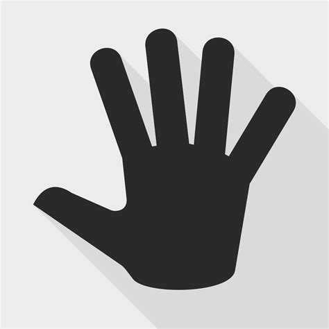 Vector For Free Use Black Hand Vector