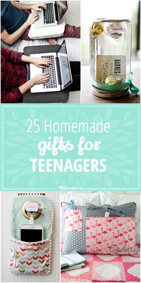 It's never easy to shop for a teenager, especially since their tastes tend to change frequently. 25 Homemade Gifts for Teenagers - Tip Junkie