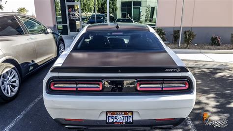 Dodge Challenger Hellcat Satin Black Hood Roof And Trunk — Incognito