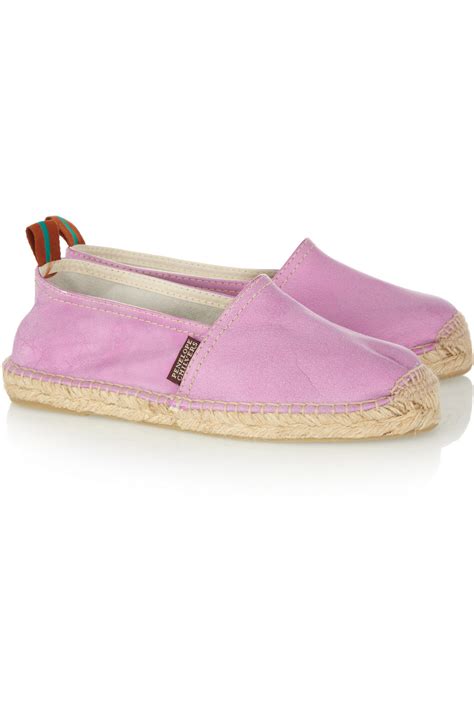 Lyst Penelope Chilvers Metallic Leather Espadrilles In Pink