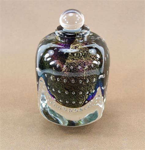 Eickholt Art Glass Perfume Bottle Signed 1989 6 Tall Etsy Perfume Bottles Glass Perfume