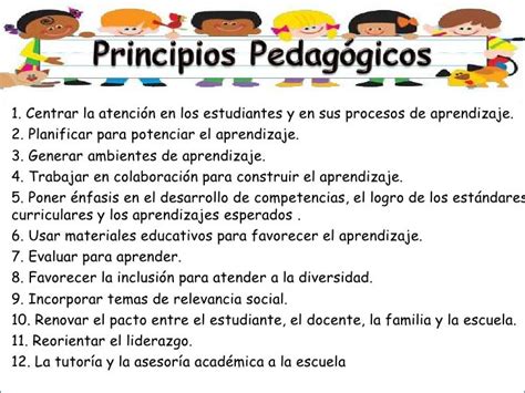 Principios Pedagogicos