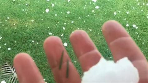 Golf Ball Sized Hailstones Batter Sydney World News Sky News