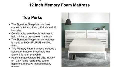 C $500.47 to c $1,000.95. Signature Sleep Mattress, 12 Inch Memory Foam Mattress ...
