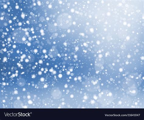 Falling Snow Texture Winter Festive Background Vector Image