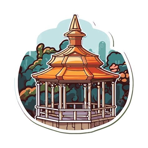 Gazebo Sticker Png Vector Psd And Clipart With Transparent
