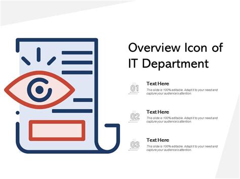Overview Icon Of It Department Presentation Graphics Presentation